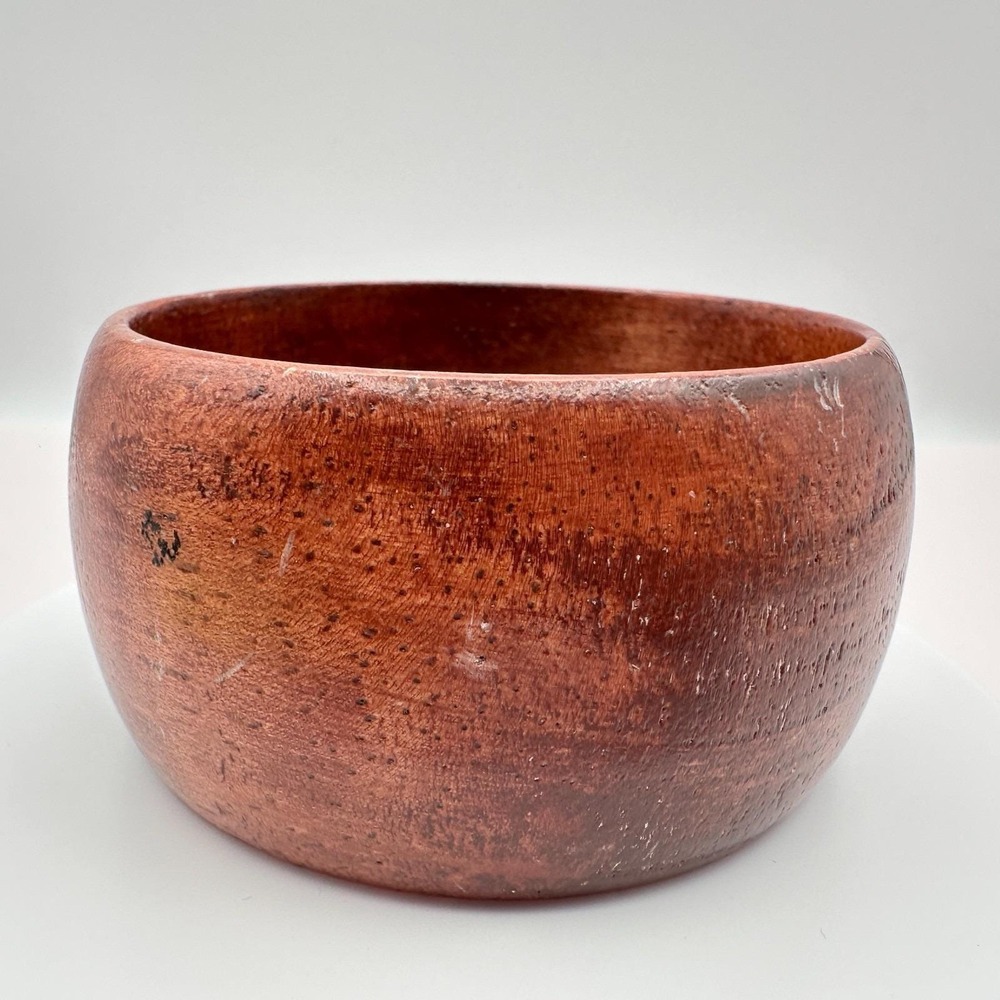 Vintage 90s Brown Wood Bangle Bracelet Boho Chunky Natural‎ Fashion Jewelry